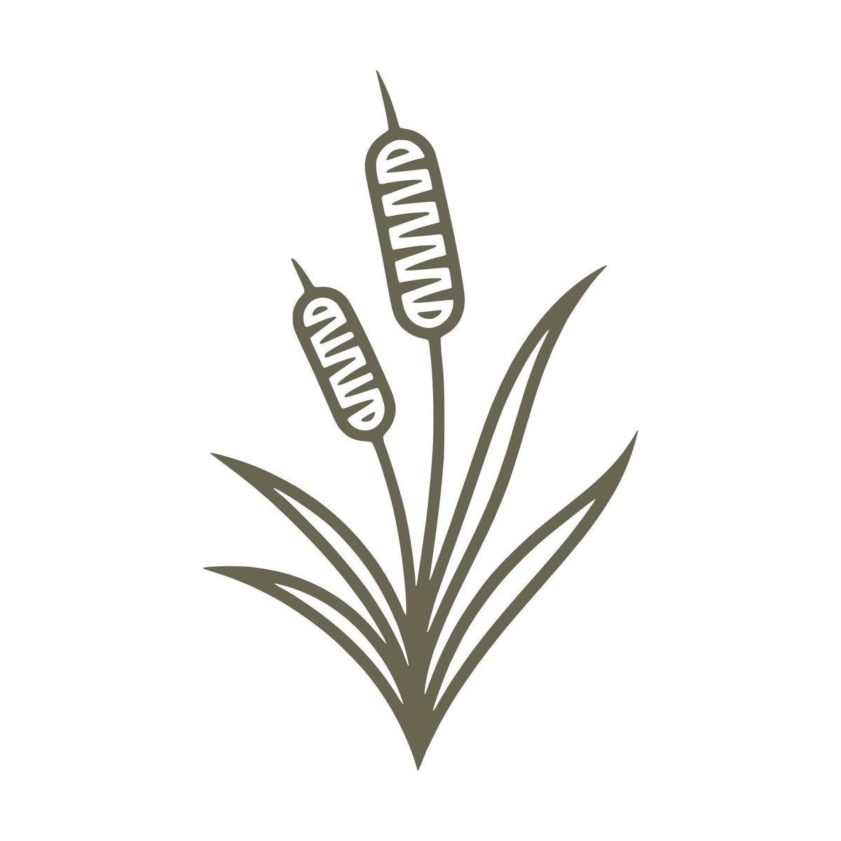 Cattails Delrin Leather Stamp