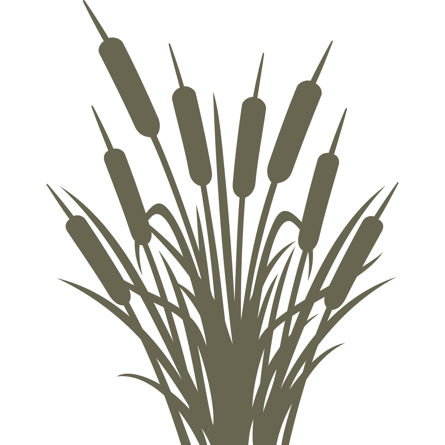 Cattails Delrin Leather Stamp