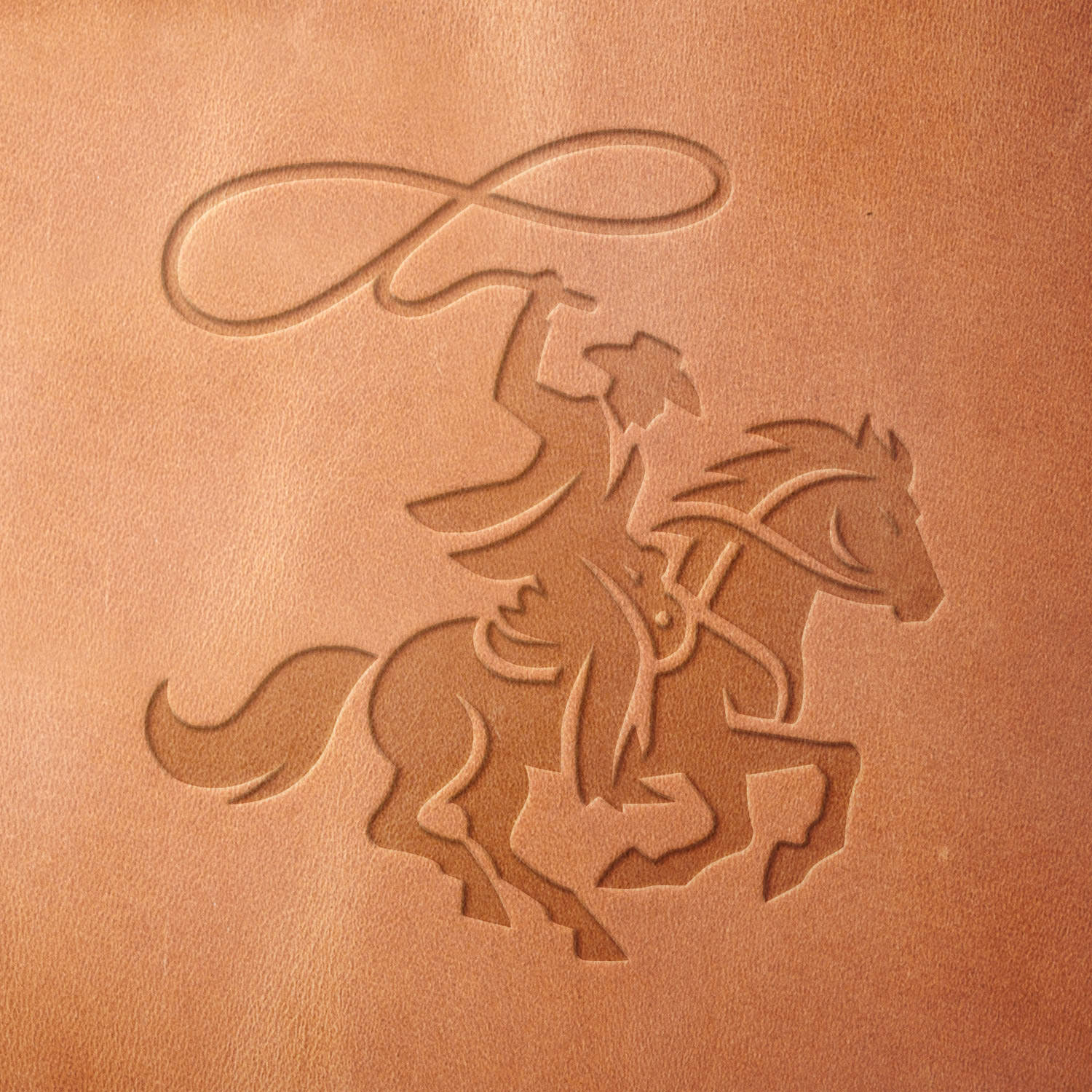 Cowboy Delrin Leather Stamp