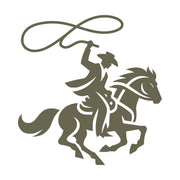 Cowboy Delrin Leather Stamp
