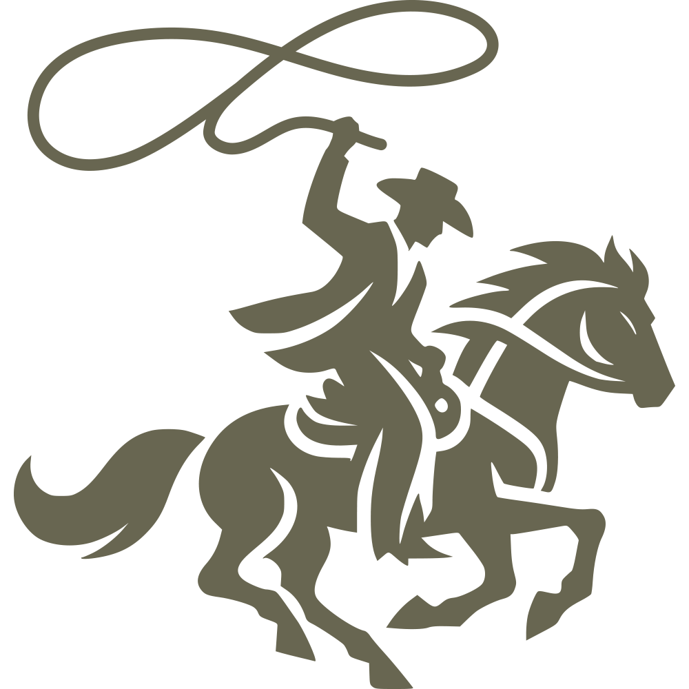 Cowboy Delrin Leather Stamp