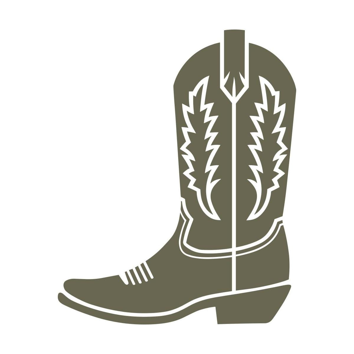 Cowboy Boot Delrin Leather Stamp