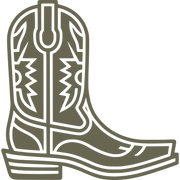 Cowboy Boot Delrin Leather Stamp
