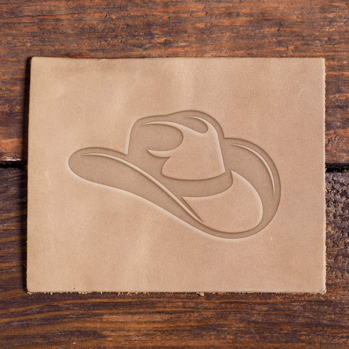 Cowboy Hat Delrin Leather Stamp