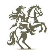 Cowgirl Delrin Leather Stamp