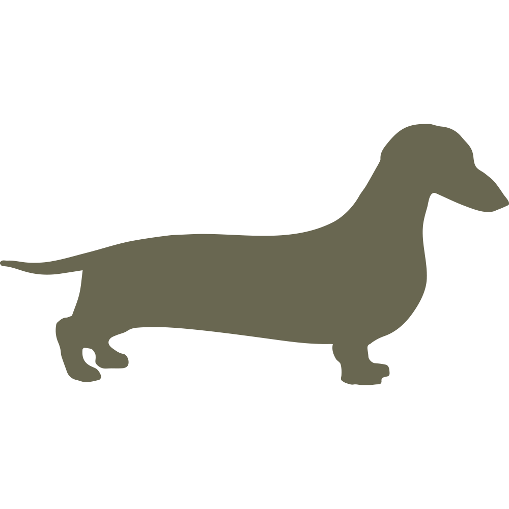 Dachshund Dog Delrin Leather Stamp
