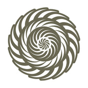 Intricate spiral vortex design with layered, swirling shapes creating a hypnotic effect.