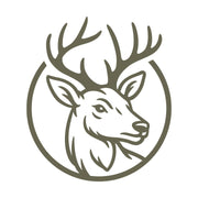 Deer Head in Circle Delrin Leather Stamp