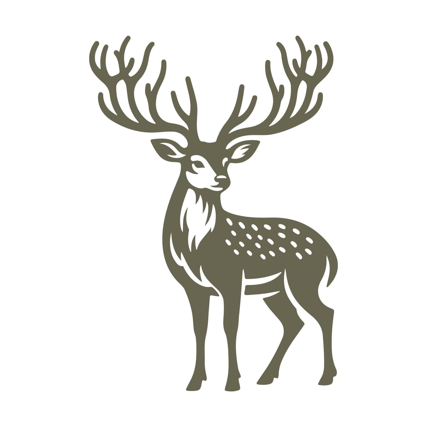Deer Delrin Leather Stamp
