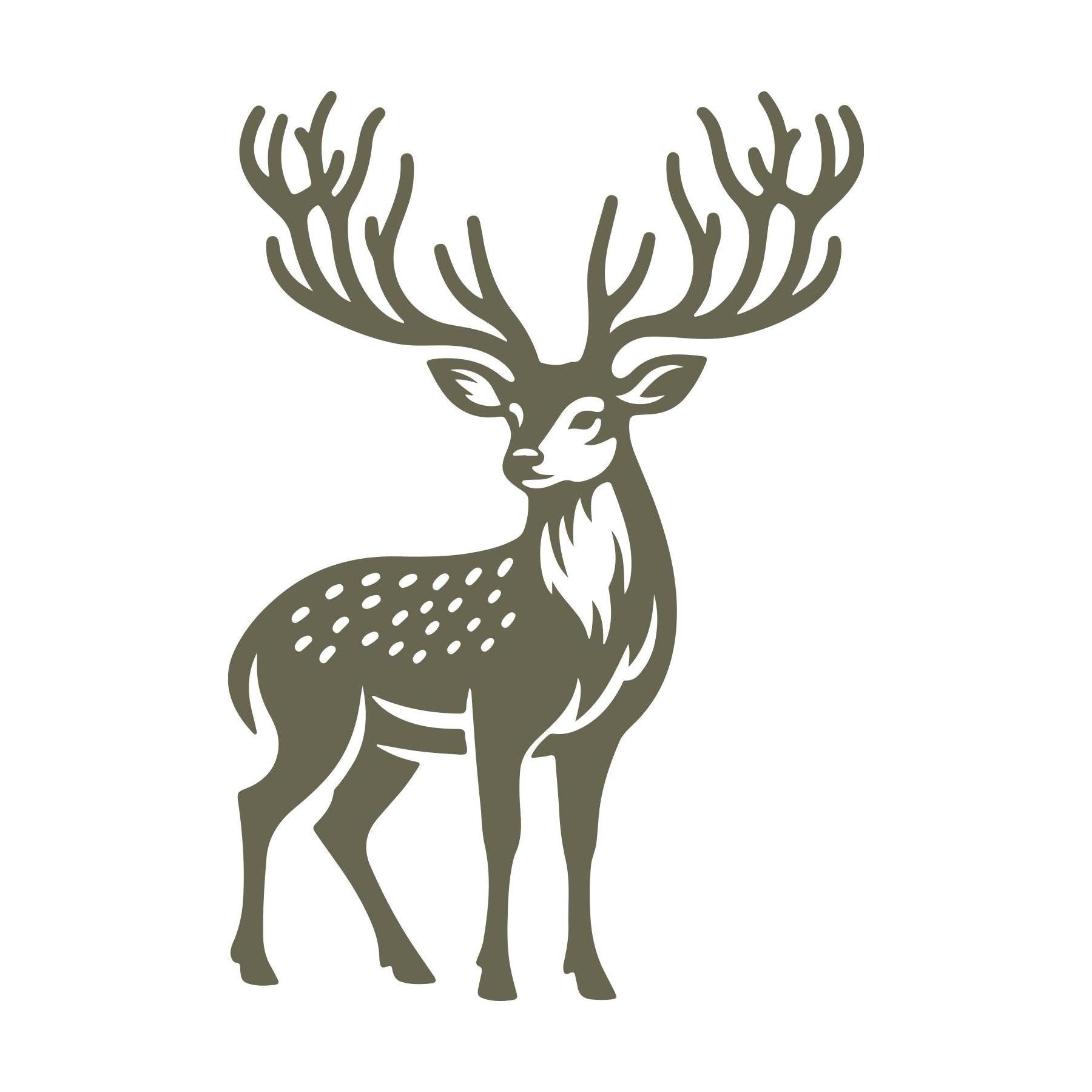 Deer Delrin Leather Stamp