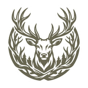Deer Head with Antlers Delrin Leather Stamp