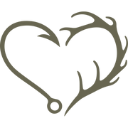 Deer Antlers Fish Hook Heart Delrin Leather Stamp