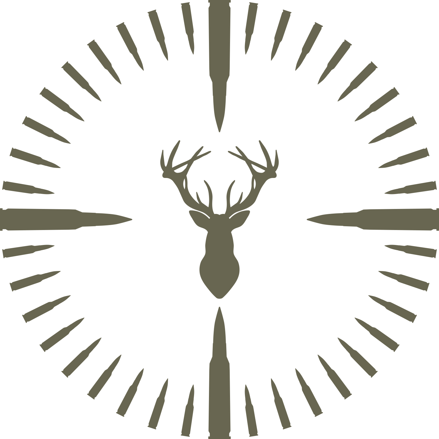 Deer Hunt Delrin Leather Stamp