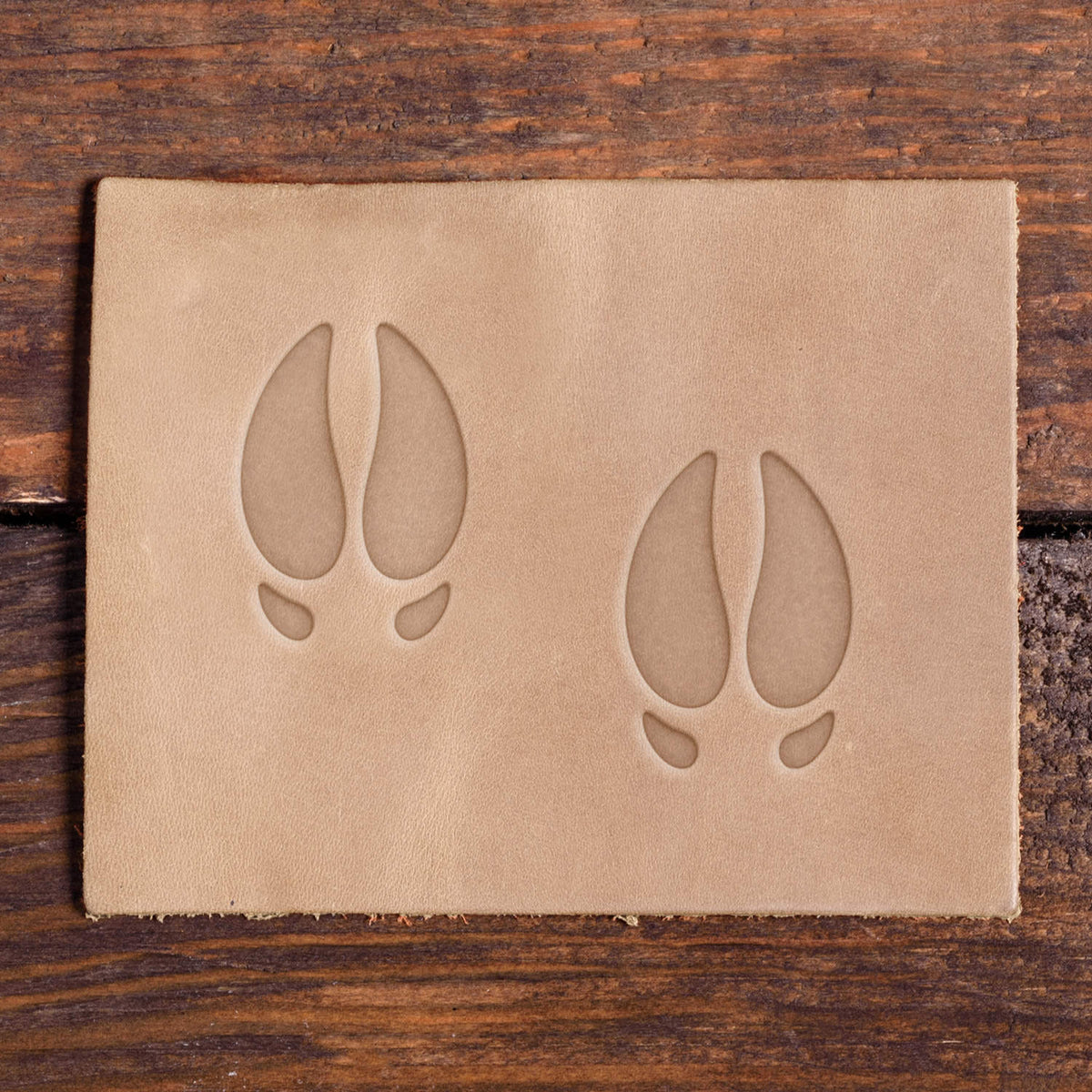 Deer Tracks Delrin Leather Stamp