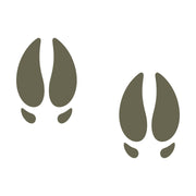 Deer Tracks Delrin Leather Stamp
