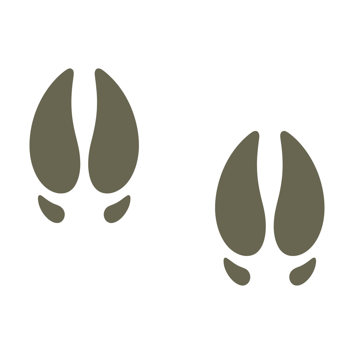 Deer Tracks Delrin Leather Stamp