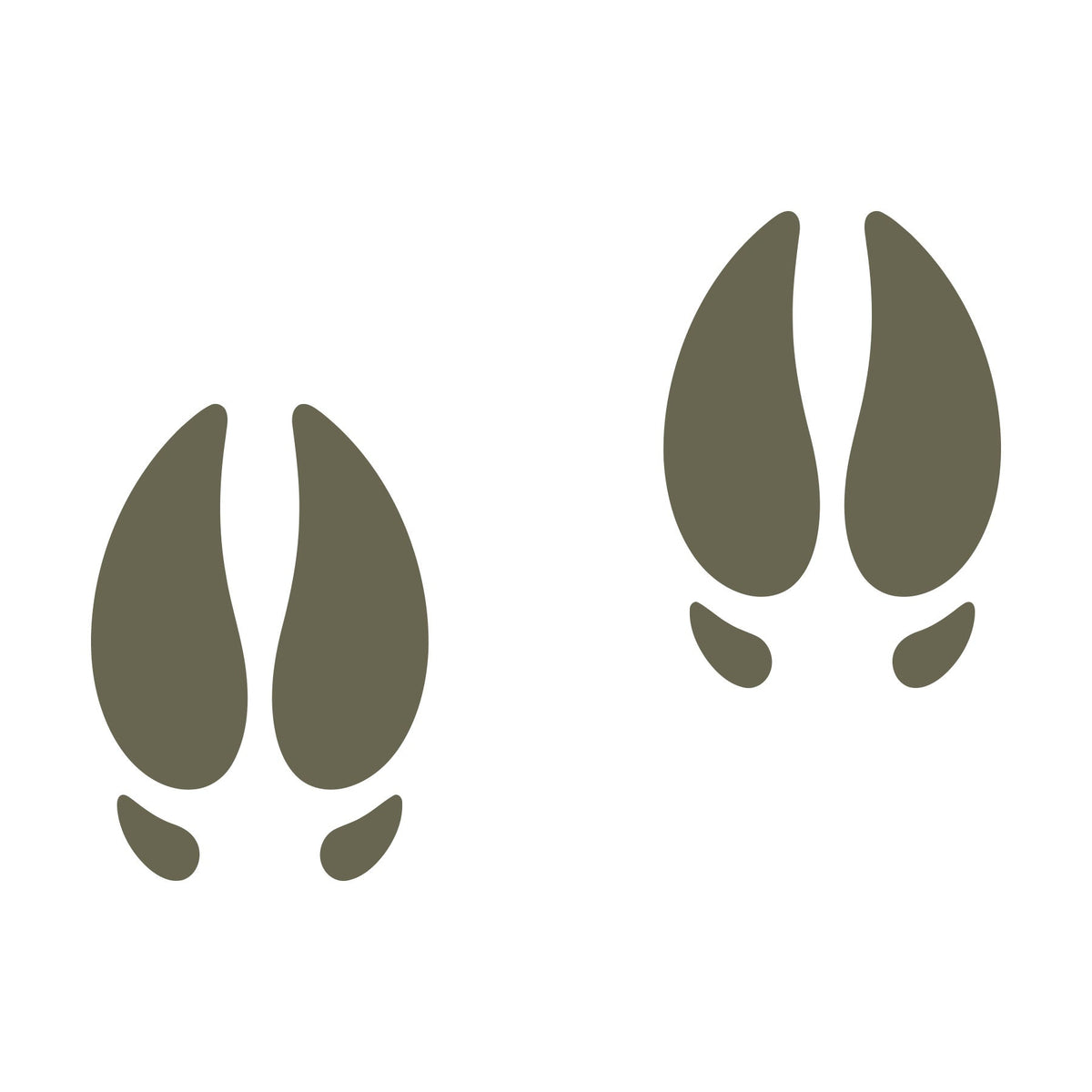Deer Tracks Delrin Leather Stamp