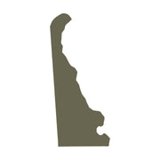Delaware State Shape Delrin Leather Stamp