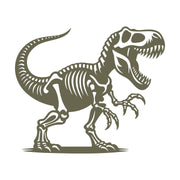 T-Rex skeleton design created for Delrin leather stamping.