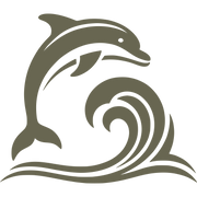 Jumping Dolphin Delrin Leather Stamp