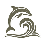 Jumping Dolphin Delrin Leather Stamp