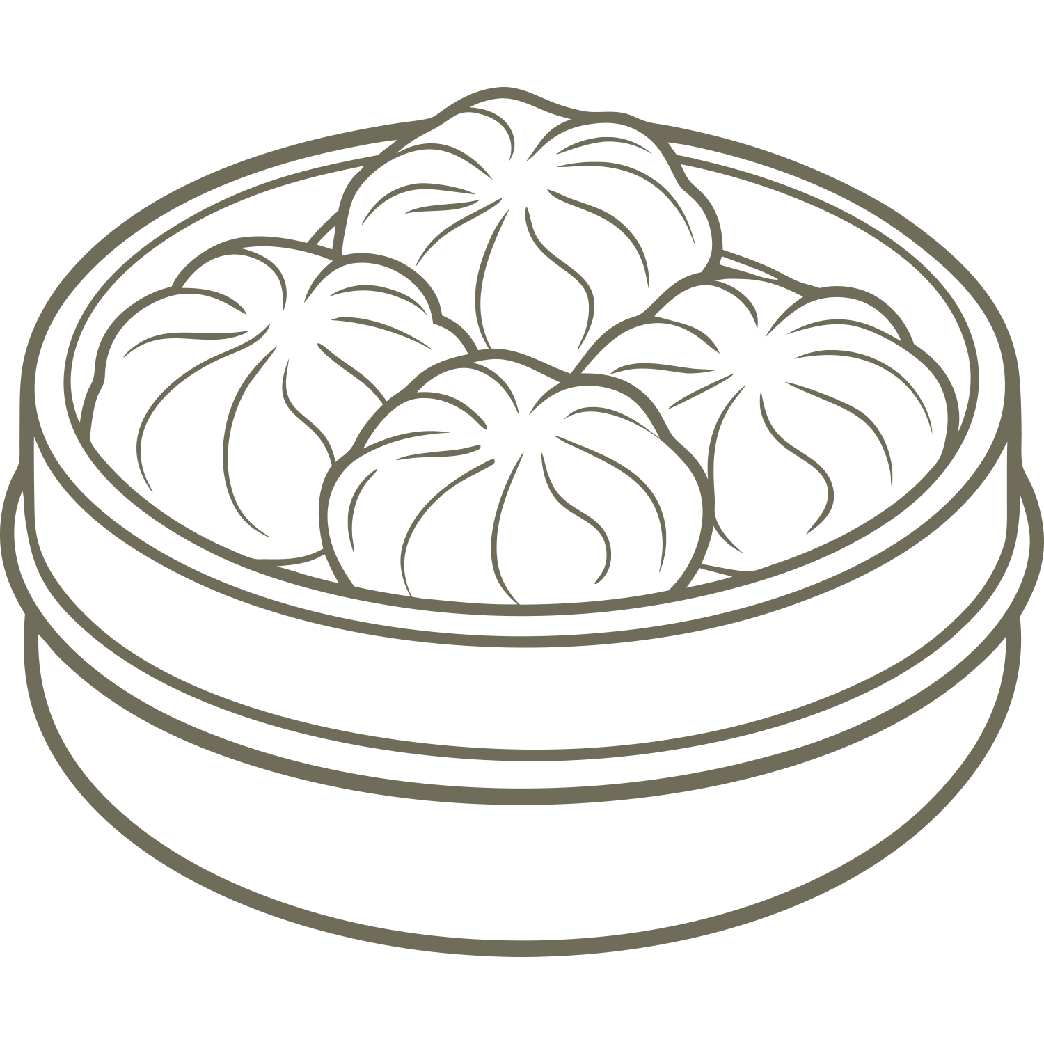 Steam Dumplings Delrin Leather Stamp
