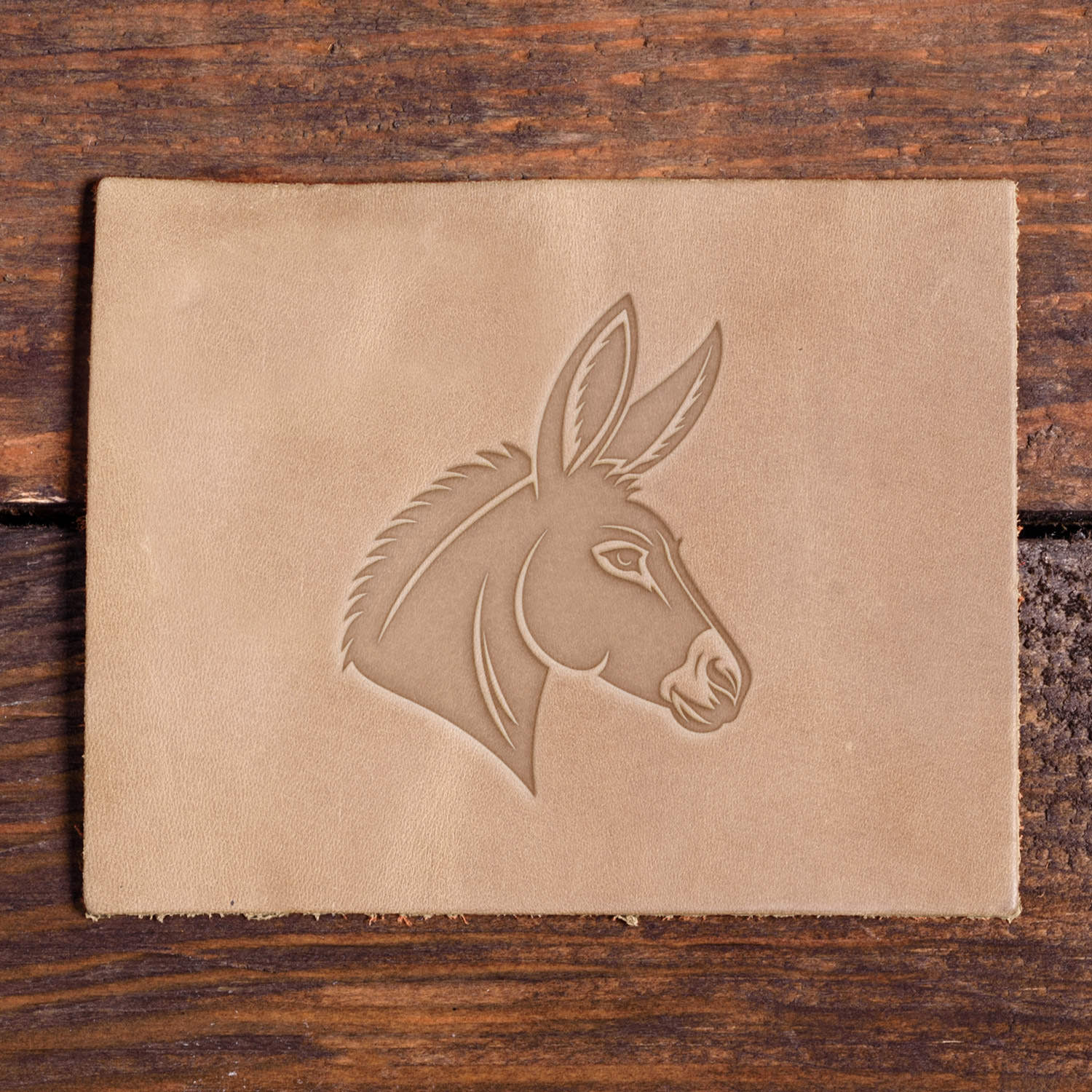 Donkey Head Delrin Leather Stamp