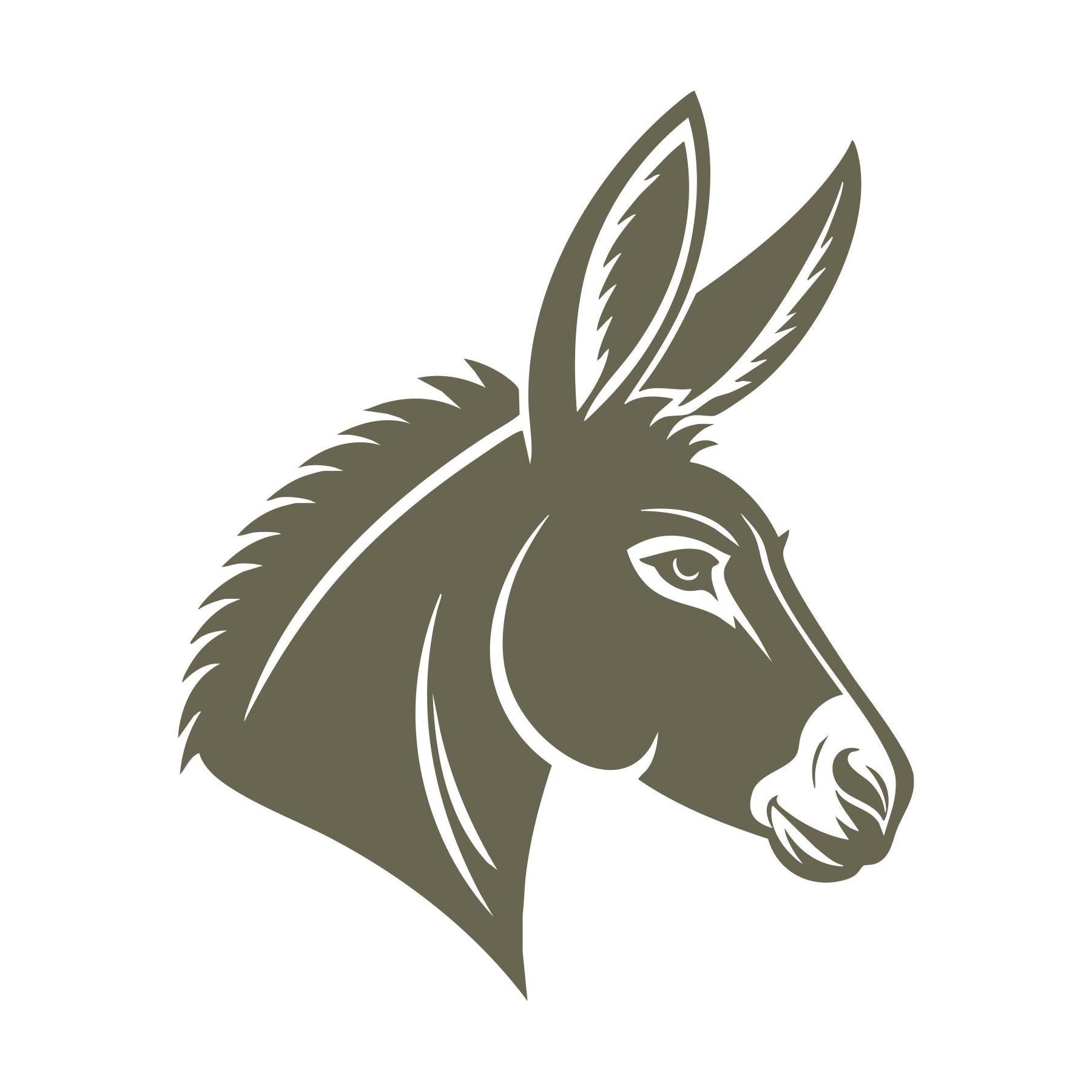 Donkey Head Delrin Leather Stamp