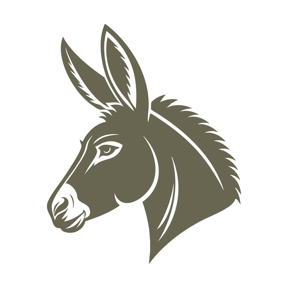 Donkey Head Delrin Leather Stamp