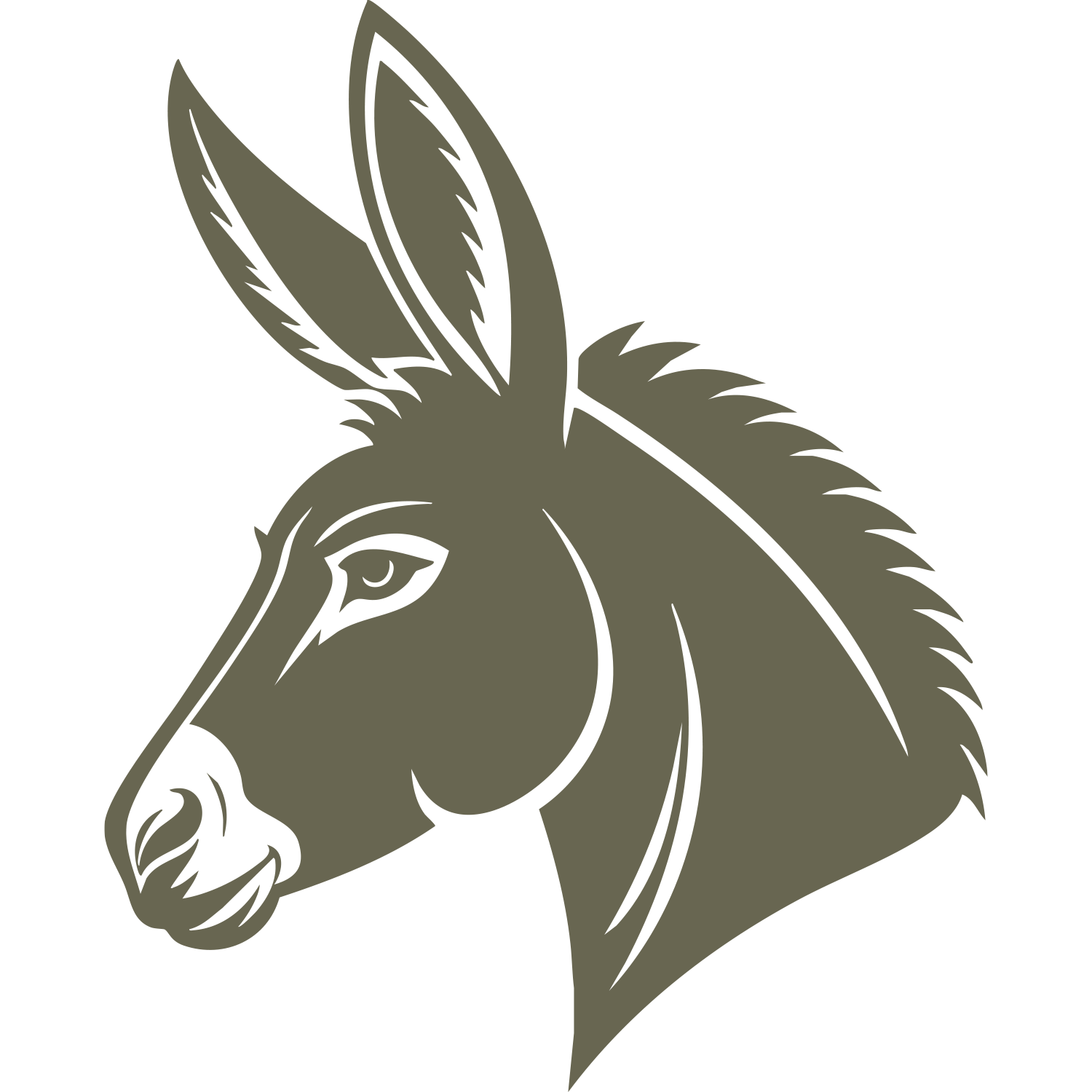 Donkey Head Delrin Leather Stamp