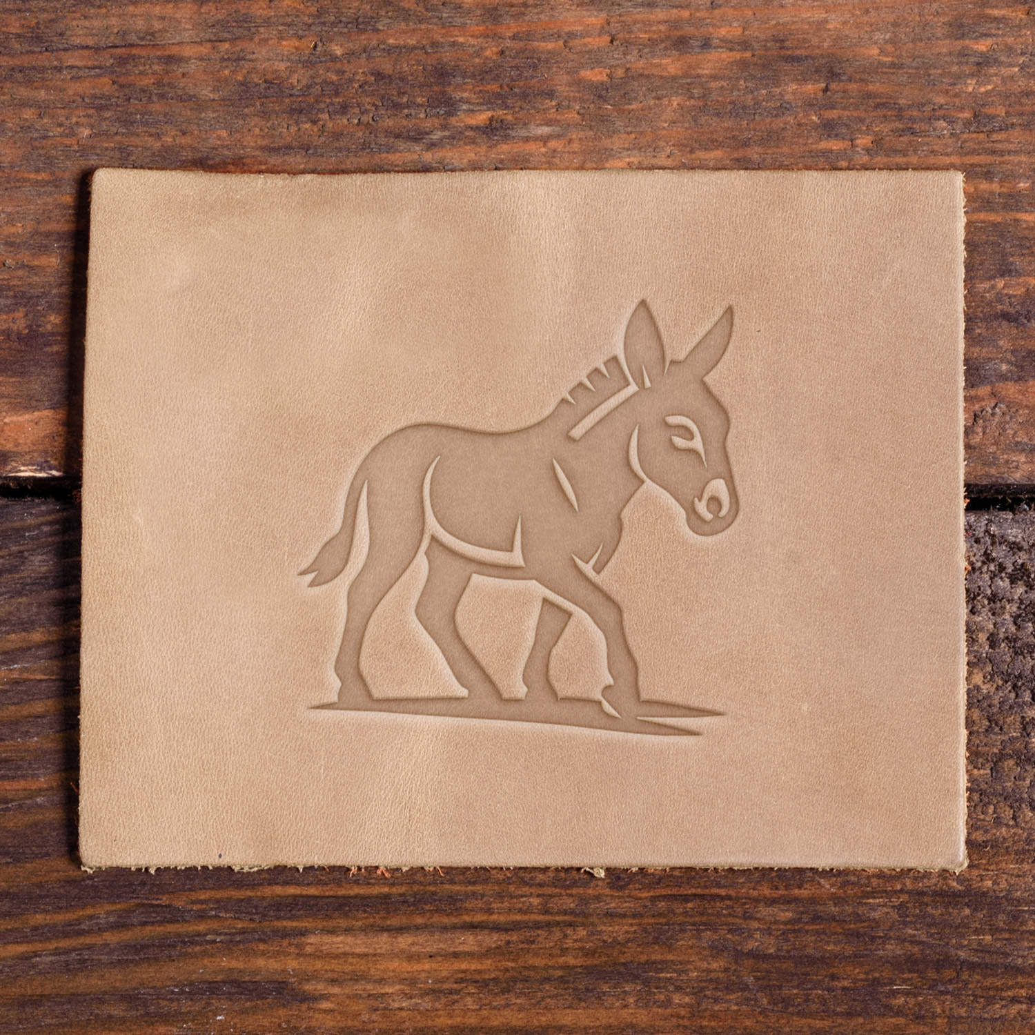 Donkey Delrin Leather Stamp