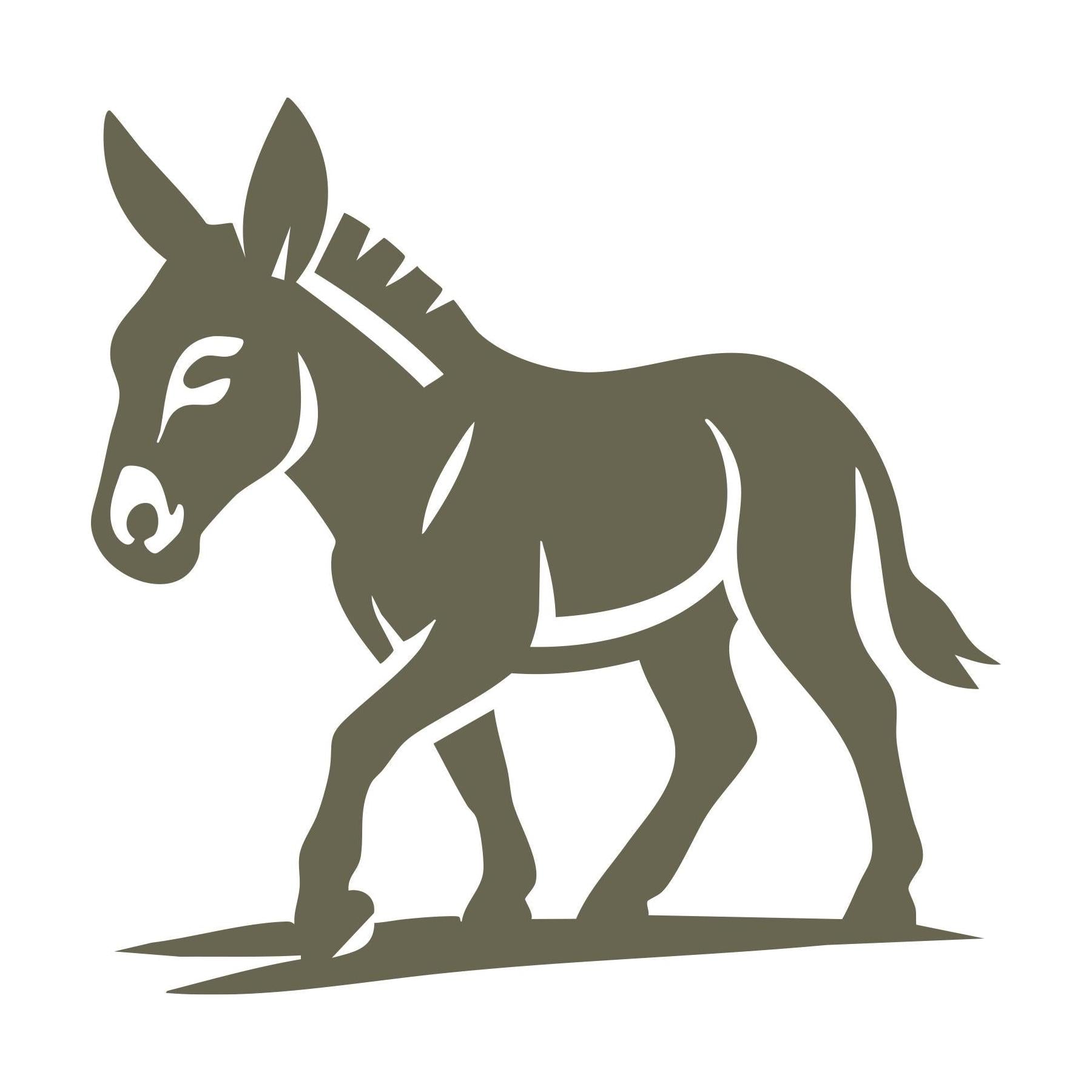 Donkey Delrin Leather Stamp