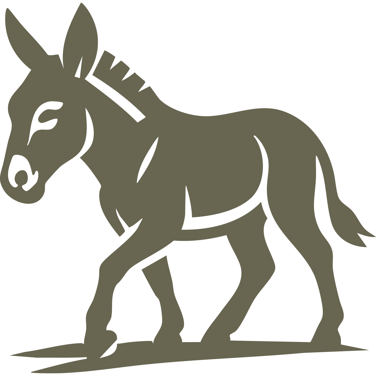 Donkey Delrin Leather Stamp