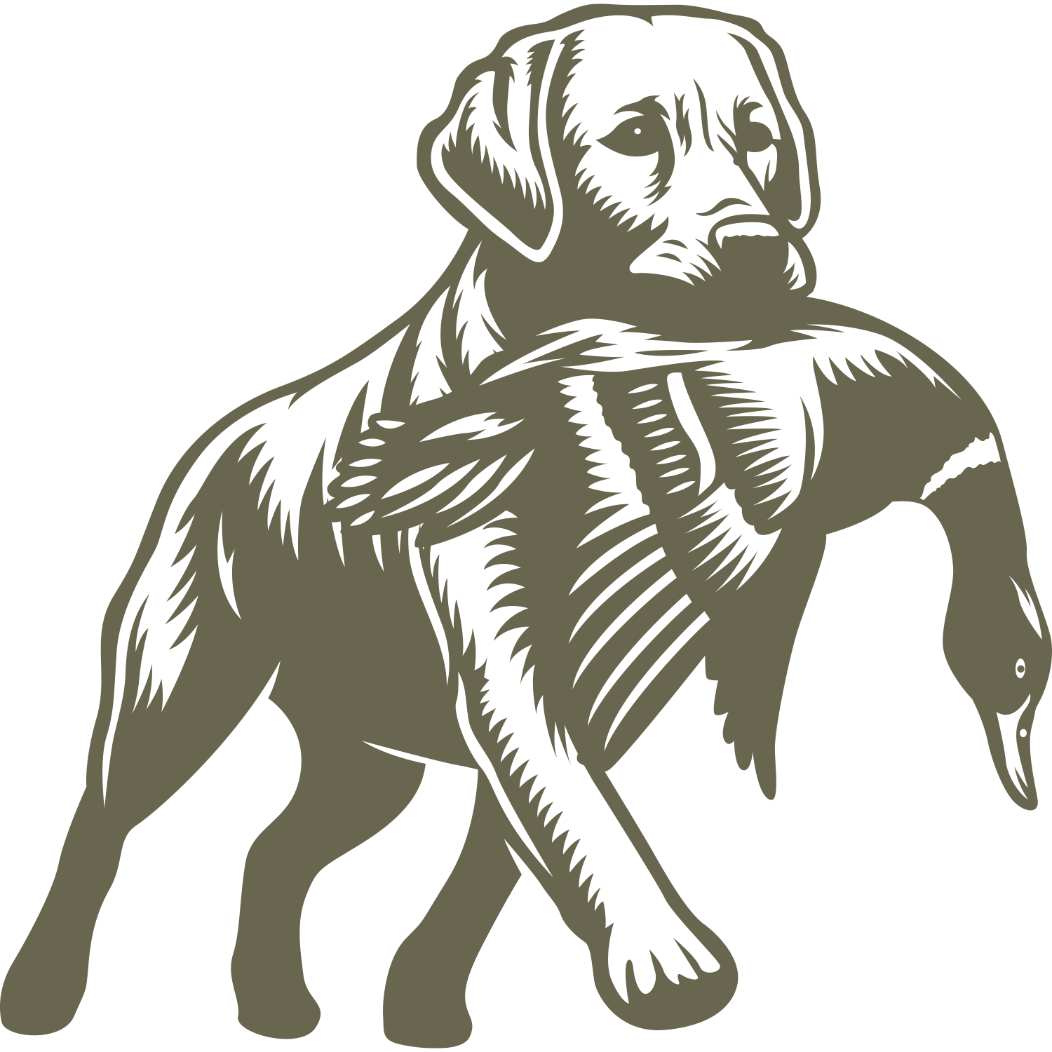 Dog Bird Hunting Delrin Leather Stamp