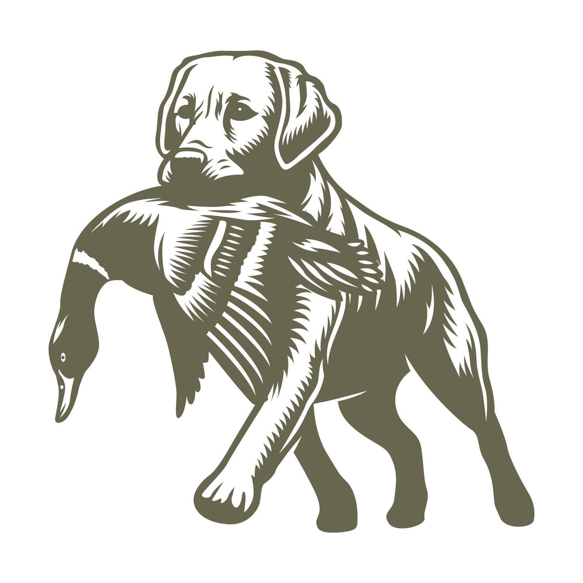 Dog Bird Hunting Delrin Leather Stamp