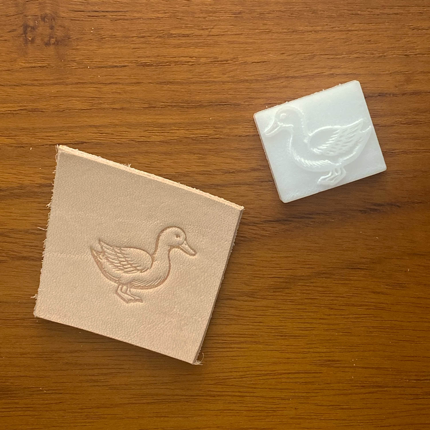 Duck Delrin Leather Stamp