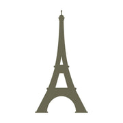 Minimalist Eiffel Tower silhouette with clean lines and iconic structure.