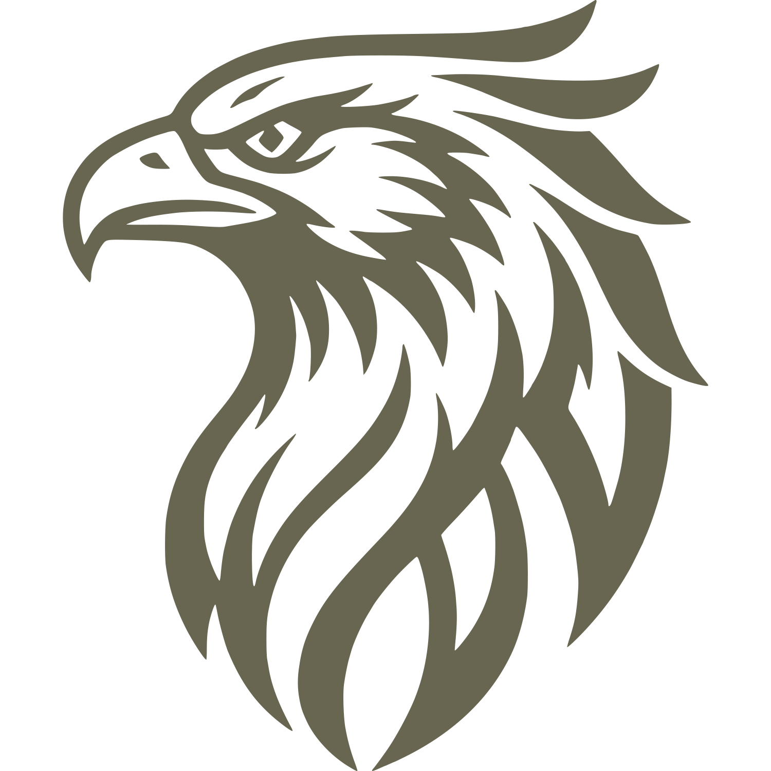 Eagle Head Delrin Leather Stamp