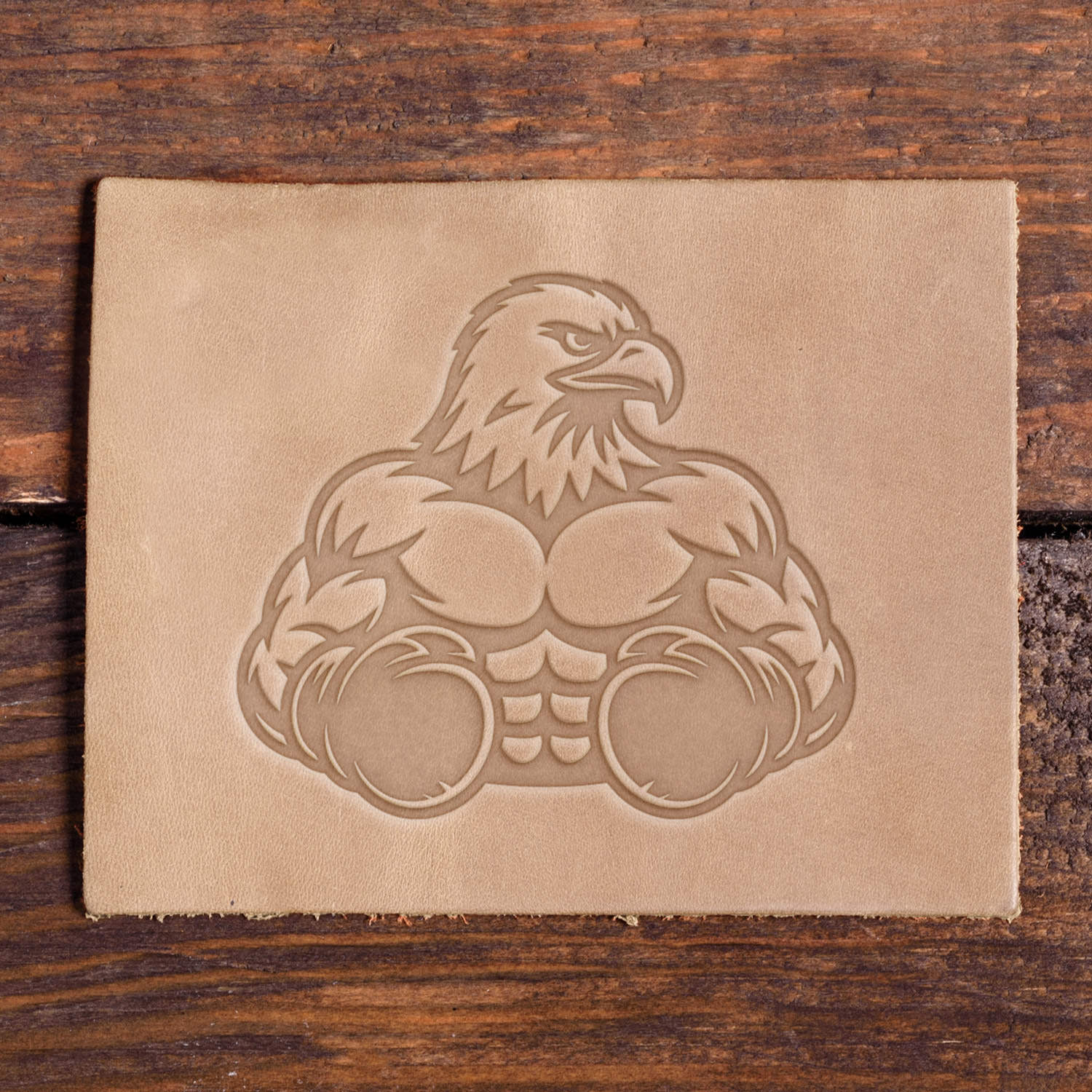 Boxing Eagle Delrin Leather Stamp