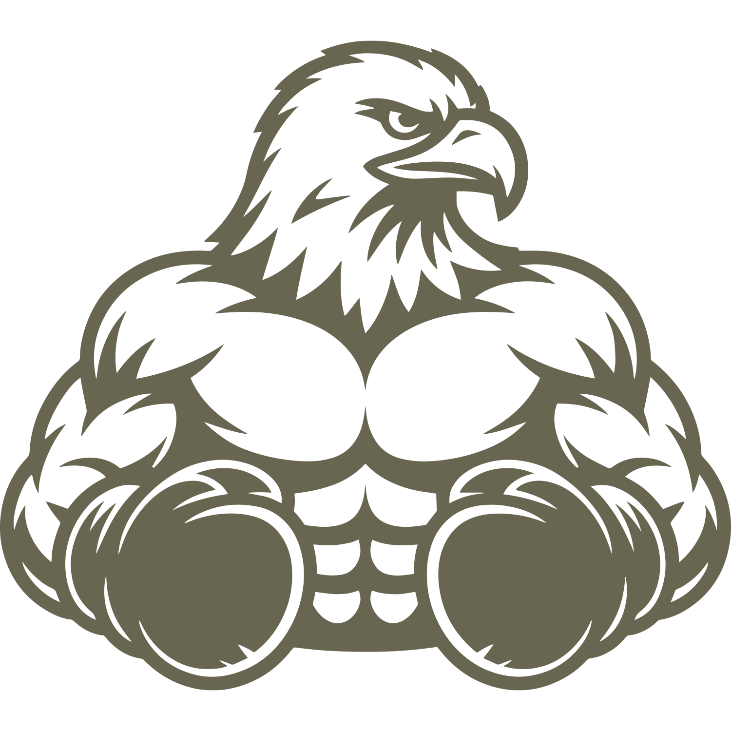Boxing Eagle Delrin Leather Stamp