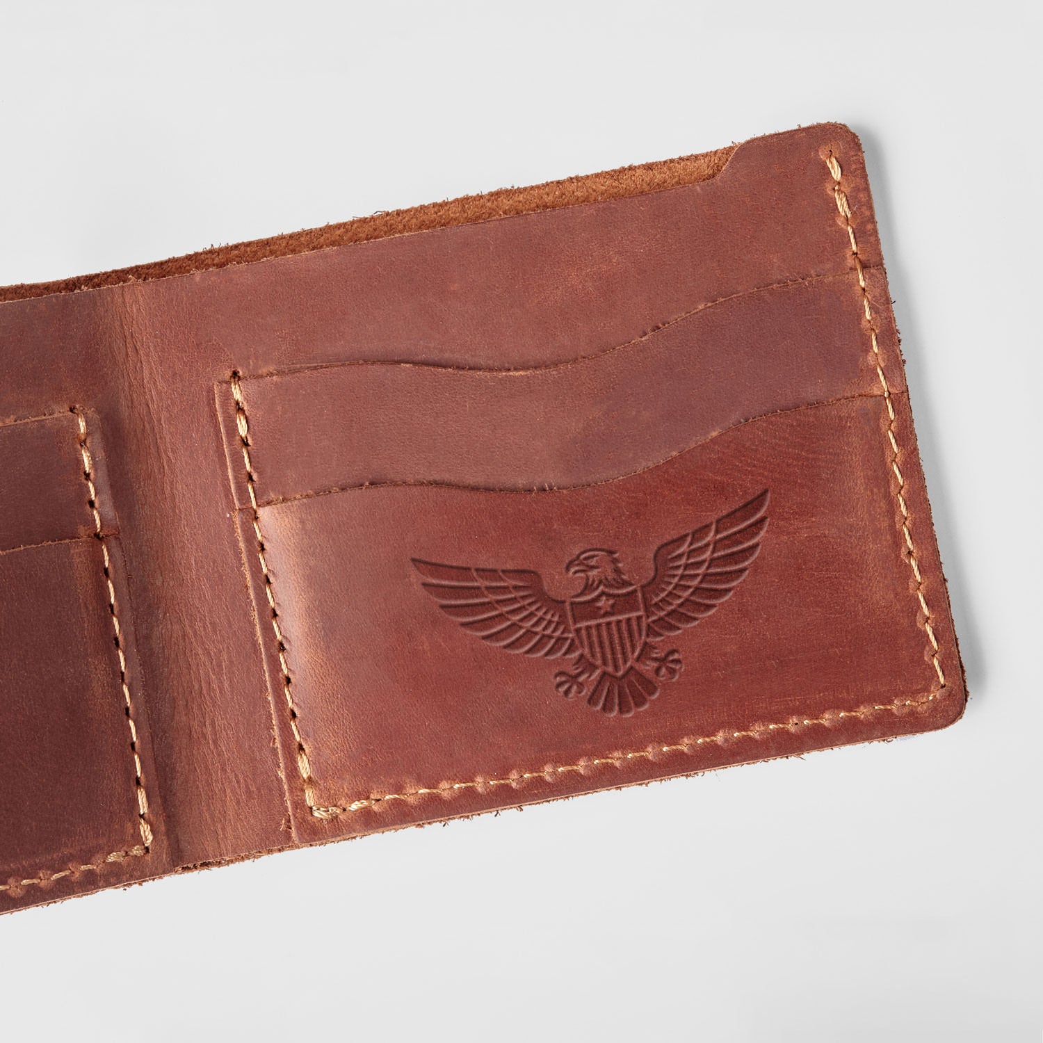 Patriotic Eagle with Shield Delrin Leather Stamp