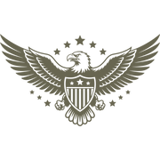 Patriotic Eagle with Shield Delrin Leather Stamp