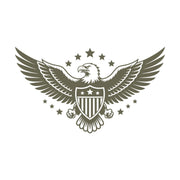 Patriotic Eagle with Shield Delrin Leather Stamp