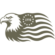 Eagle 1776 Flag Delrin Leather Stamp