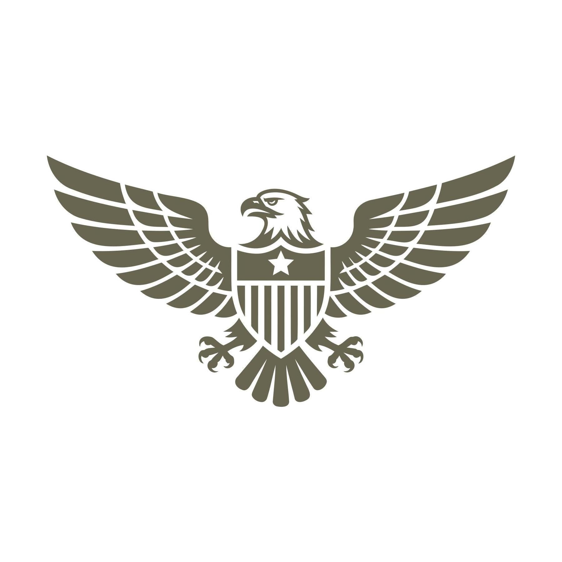 Patriotic Eagle with Shield Delrin Leather Stamp