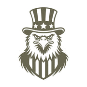 Patriotic Eagle with Hat Delrin Leather Stamp