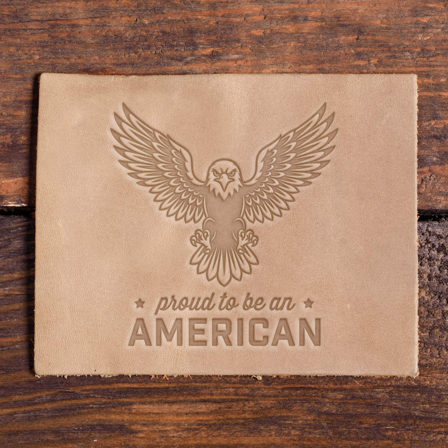 Proud to be an American Eagle Delrin Leather Stamp
