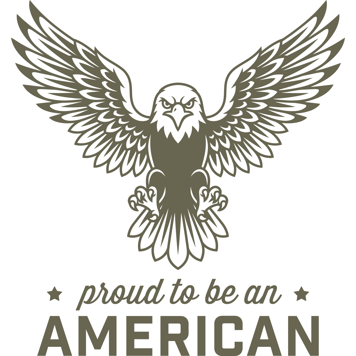 Proud to be an American Eagle Delrin Leather Stamp
