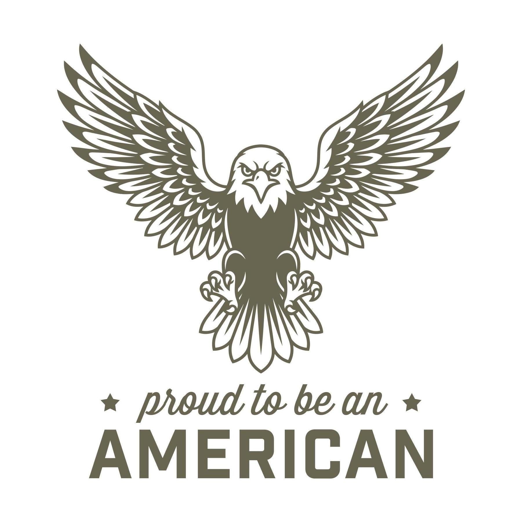 Proud to be an American Eagle Delrin Leather Stamp