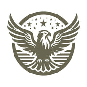 Patriotic Eagle Emblem Delrin Leather Stamp